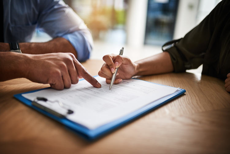 Singing Paperwork for Property Management